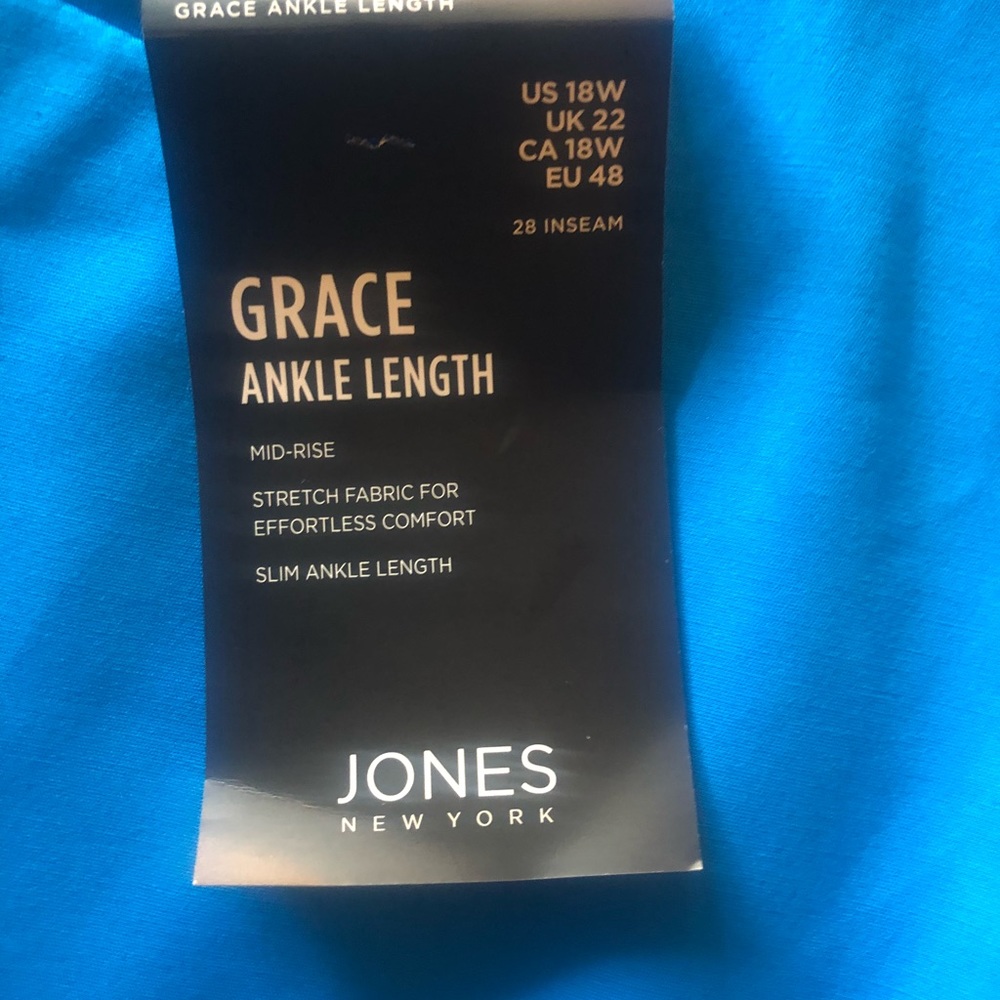 NWT JONES NEW YORK | Grace Ankle Pant 18W - Picture 4 of 5